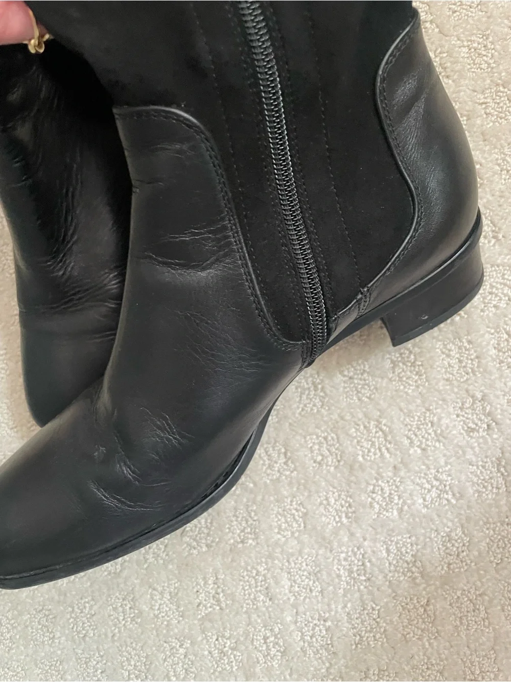 Aquatalia Lina Waterproof leather  Knee-High Riding Boots size 8